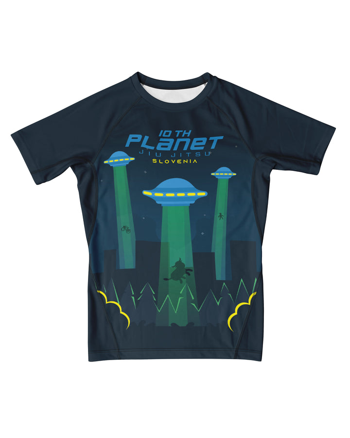 10th Planet – 10P Invasion – Kids Short Sleeve Rashguard