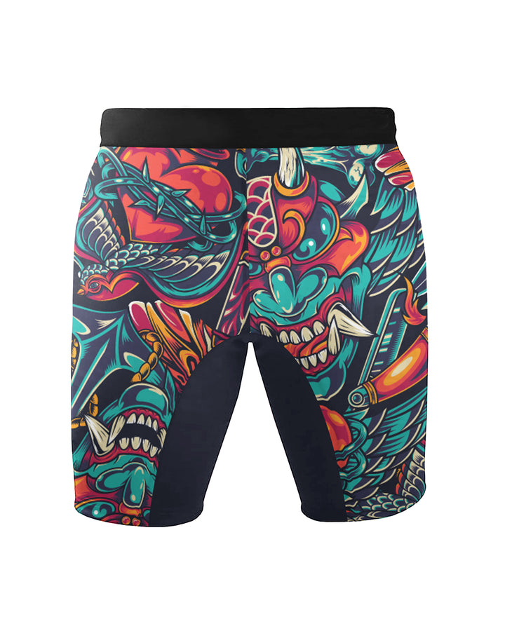 Tribe Alpha – Psychedelic Chaos – Compression Shorts