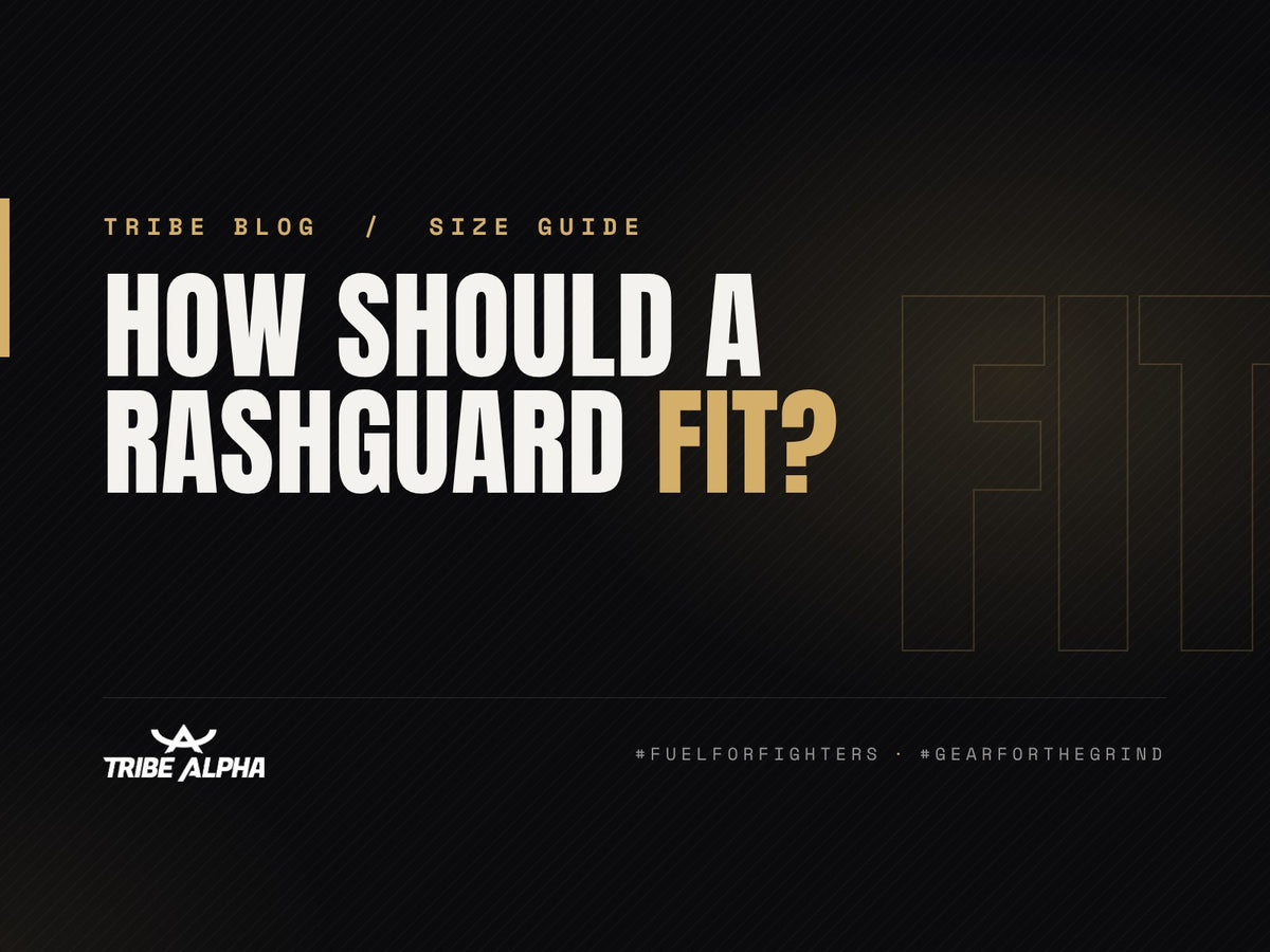 Rashguard size guide cover: how should a rashguard fit for BJJ and MMA
