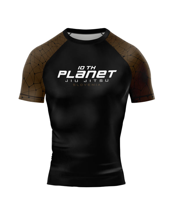 10th Planet – Brown Belt – Short Sleeve Ranked Rashguard