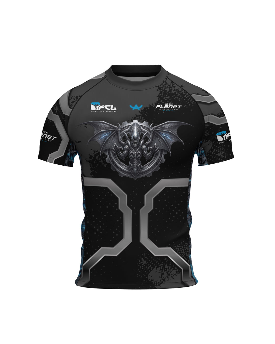 Rashguard 10th Planet x FCL - Alien vs. Dragon - Short Sleeves