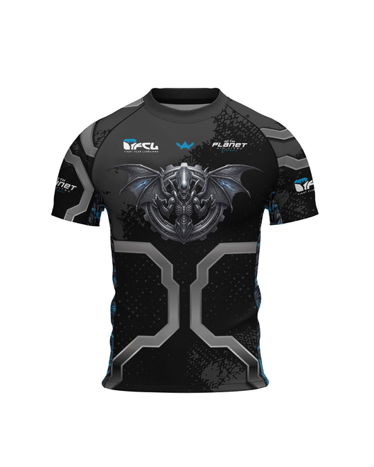 Rashguard 10th Planet x FCL - Alien vs. Dragon - Short Sleeves