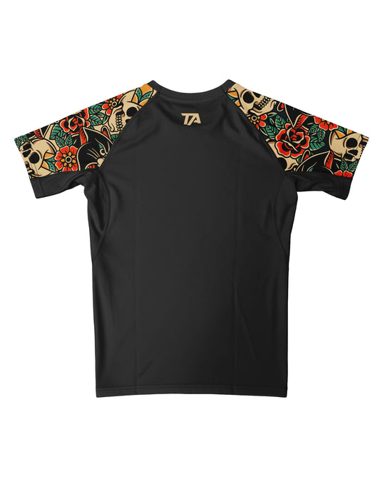 Rashguard DDLM Blood Rose #1 - Short Sleeves M/Ž
