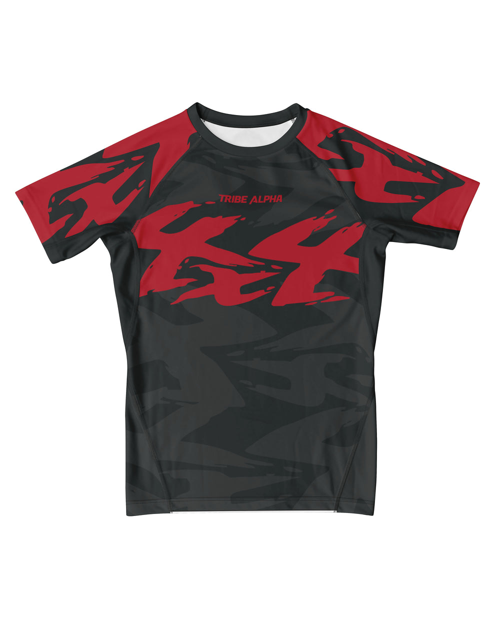 Tribe Alpha – Rashguard Dark Current - Charcoal - Short Sleeves M/F – prikaz 1