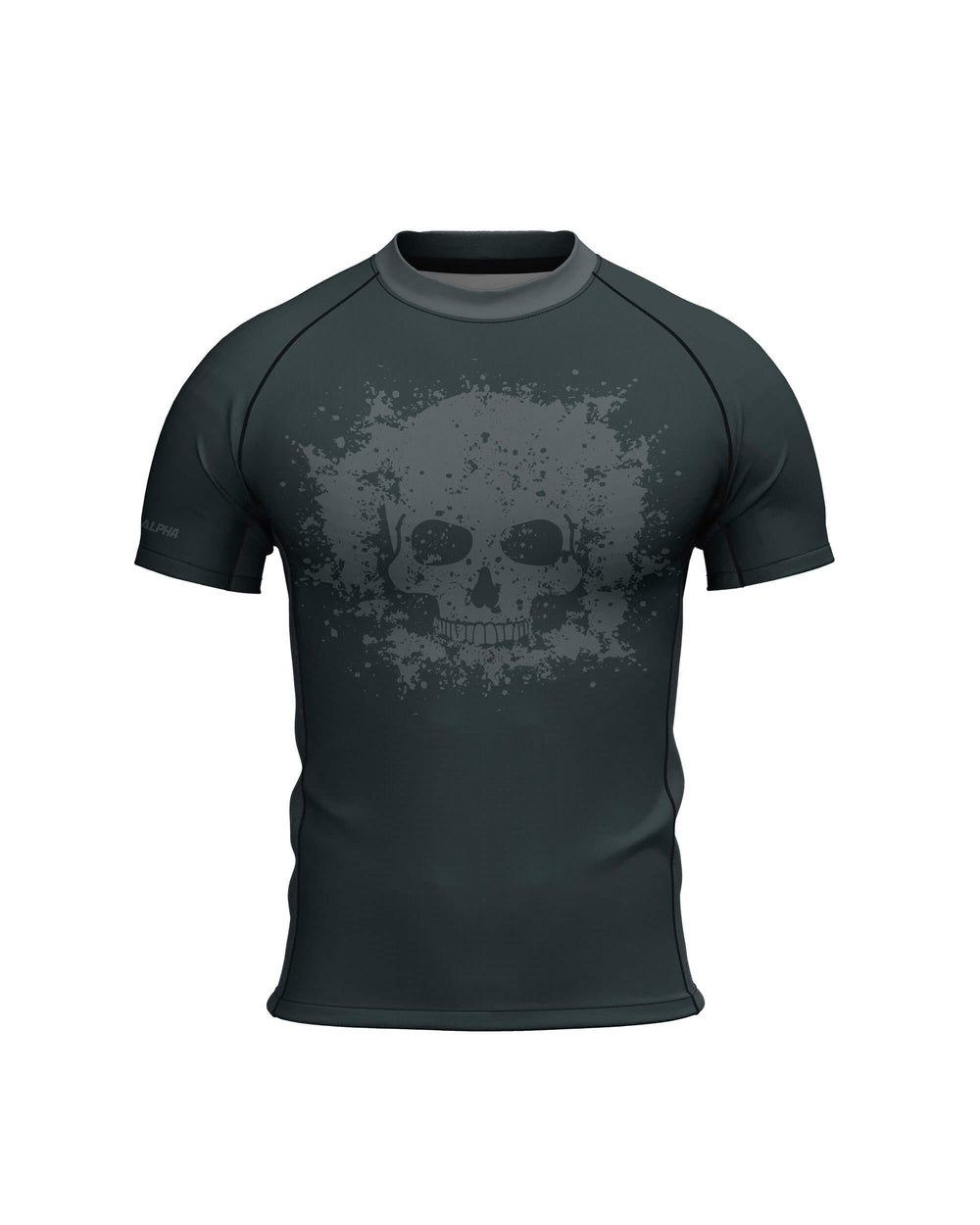 Tribe Alpha – Rashguard - Short Sleeves Ghost Division (Dark Green) – prikaz 3
