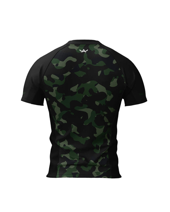Tribe Alpha – Rashguard - Short Sleeves Deep Jungle Ops – prikaz 2