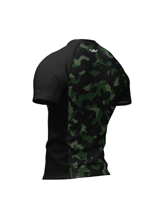 Tribe Alpha – Rashguard - Short Sleeves Deep Jungle Ops – prikaz 3