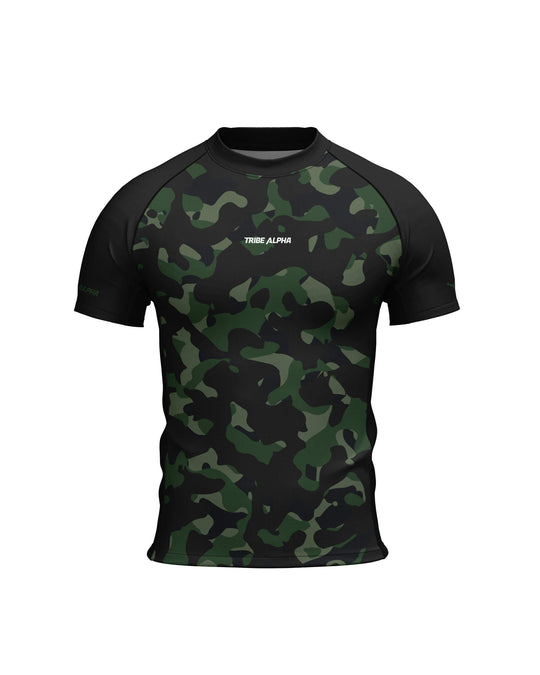 Tribe Alpha – Rashguard - Short Sleeves Deep Jungle Ops – prikaz 4
