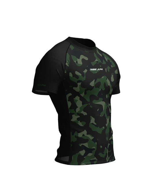 Tribe Alpha – Rashguard - Short Sleeves Deep Jungle Ops – prikaz 1