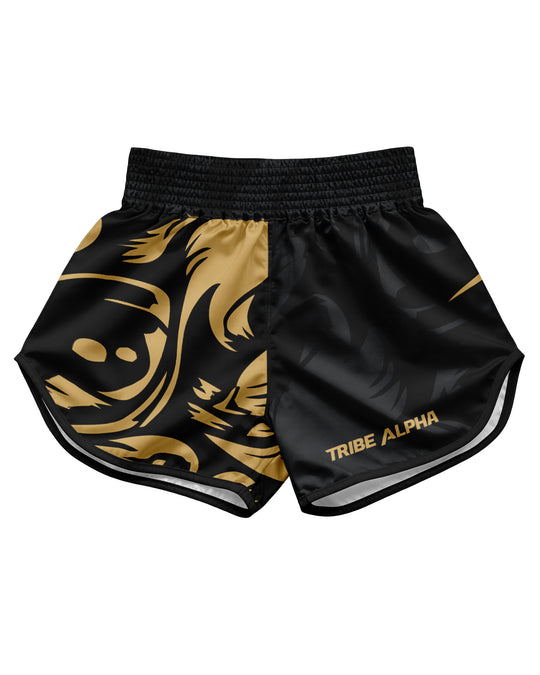Tribe Alpha Muay Thai Shorts - Gold Shadow