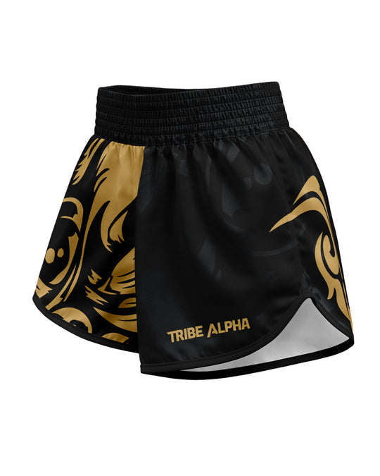 Tribe Alpha Muay Thai Shorts - Gold Shadow