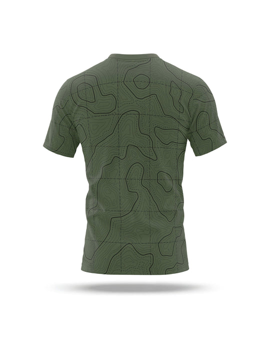 Funktionelles Trainingstrikot – Army Gridline M/F