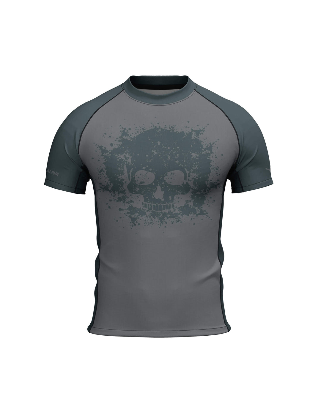 Tribe Alpha – Rashguard - Short Sleeves Ghost Division (Grey) – prikaz 4