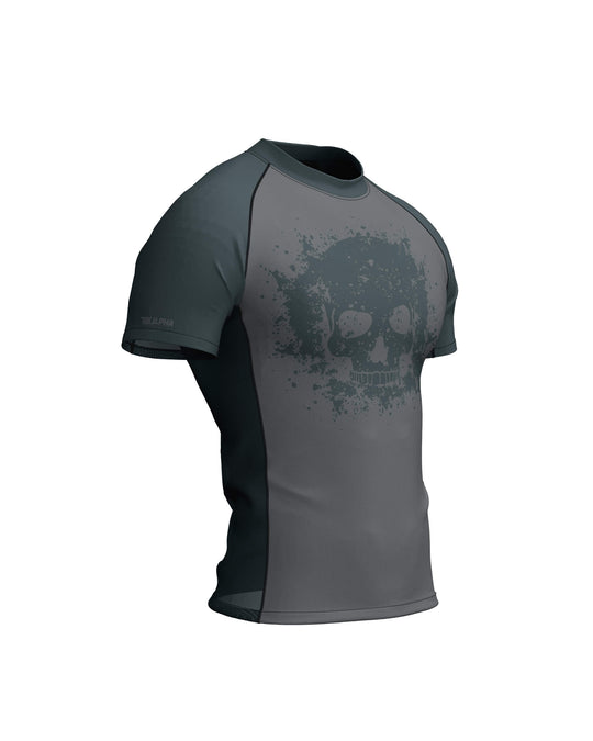 Tribe Alpha – Rashguard - Short Sleeves Ghost Division (Grey) – prikaz 1