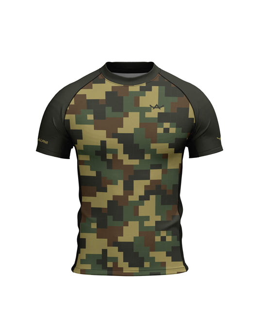 Tribe Alpha – Rashguard - Short Sleeves Pixel Recon – prikaz 4
