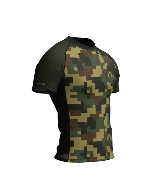 Tribe Alpha – Rashguard - Short Sleeves Pixel Recon – prikaz 1