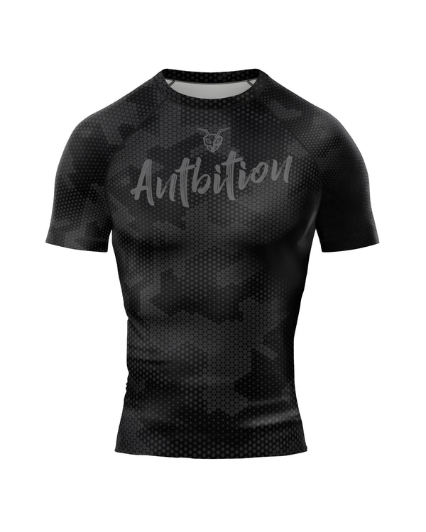 Antbition – Black Belt – Short Sleeve Ranked Rashguard