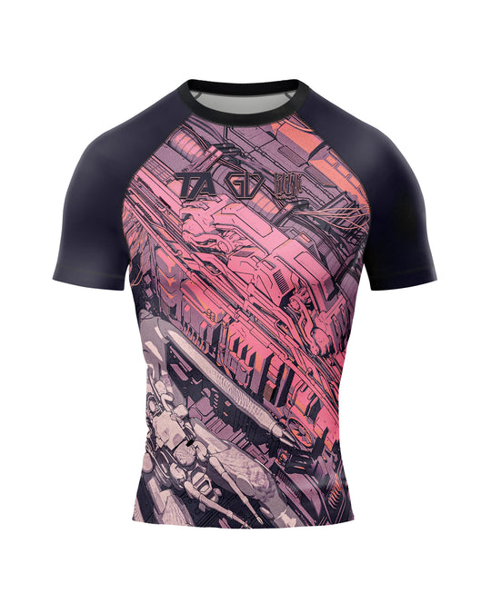 Limited Rashguard by BrINK x Gufe - Short Sleeves - Cyberflow M/Ž
