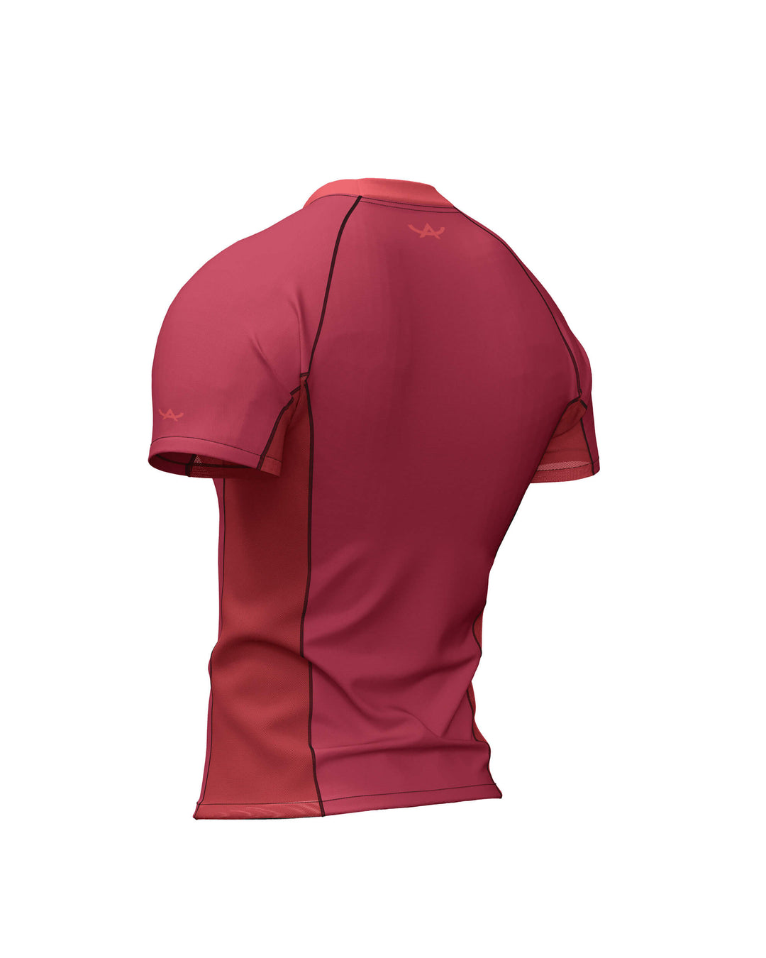 Tribe Alpha – Rashguard - Short Sleeves Ghost Division (Deep Red) – prikaz 3