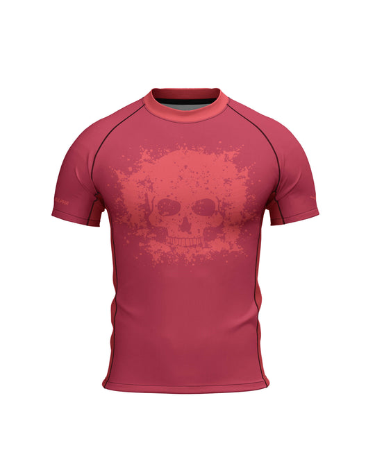 Tribe Alpha – Rashguard - Short Sleeves Ghost Division (Deep Red) – prikaz 4