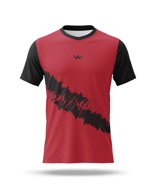 Funkcijska trening majica Kinetic (Red&Black)