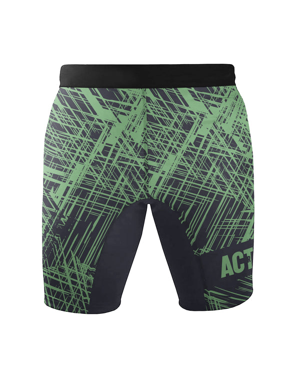Tribe Alpha – Scratched (Green) – Compression Shorts
