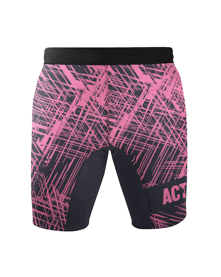 Tribe Alpha – Scratched (Pink) – Compression Shorts