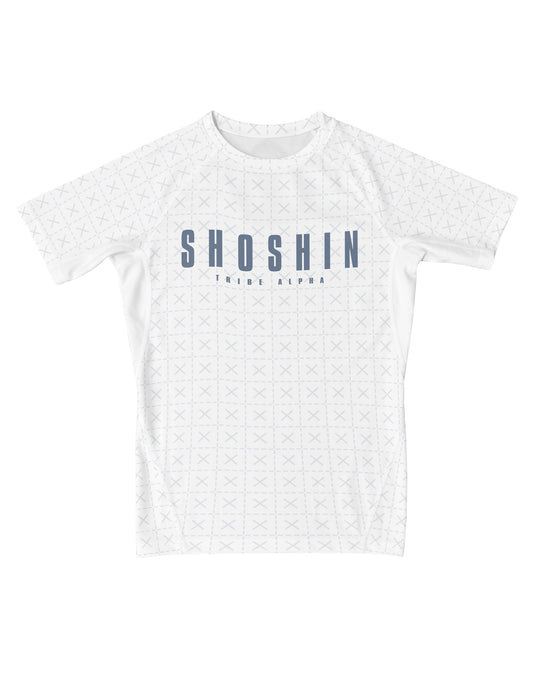 Tribe Alpha – Shoshin (White) – Short Sleeve Rashguard