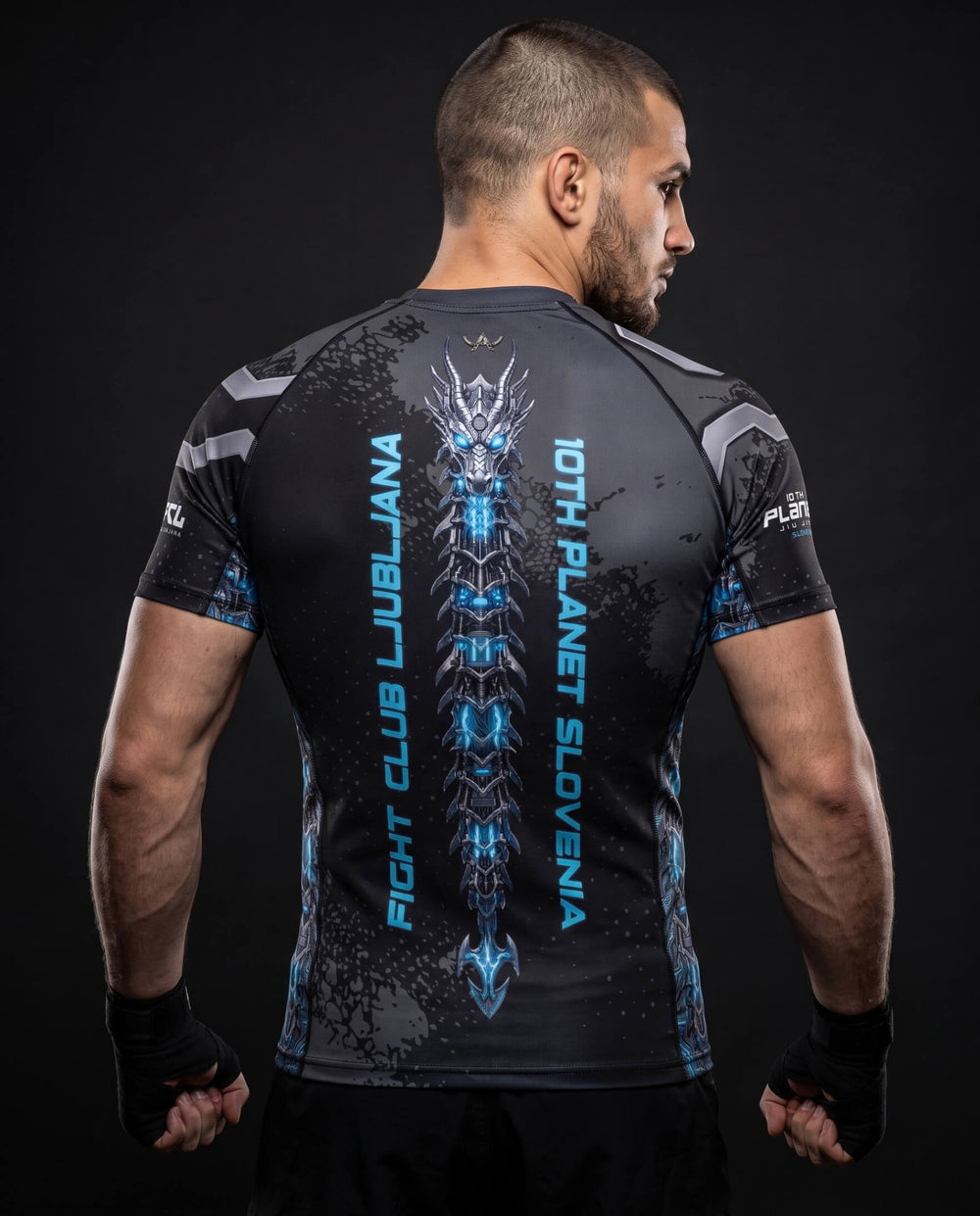 Rashguard 10th Planet x FCL - Alien vs. Dragon - Short Sleeves