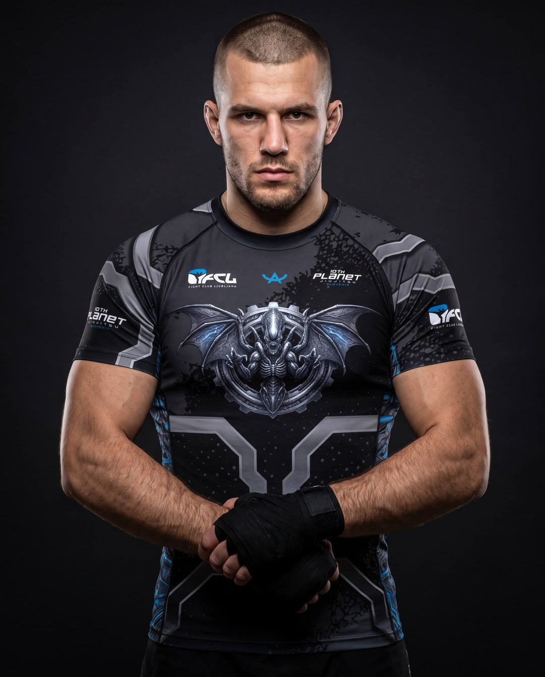 Rashguard 10th Planet x FCL - Alien vs. Dragon - Short Sleeves