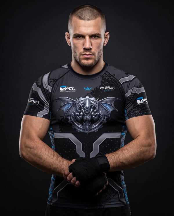 Rashguard 10th Planet x FCL - Alien vs. Dragon - Short Sleeves