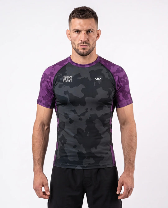Ranked Rashguard - Short Sleeves - Unit: Purple