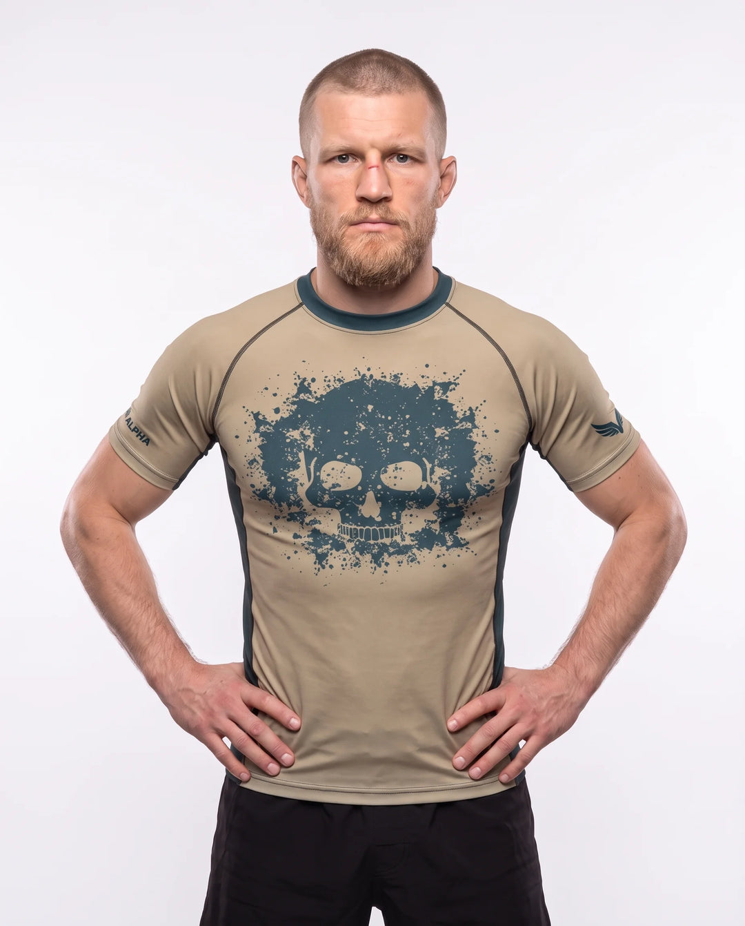 rashguard-short-sleeves-ghost-division-beige