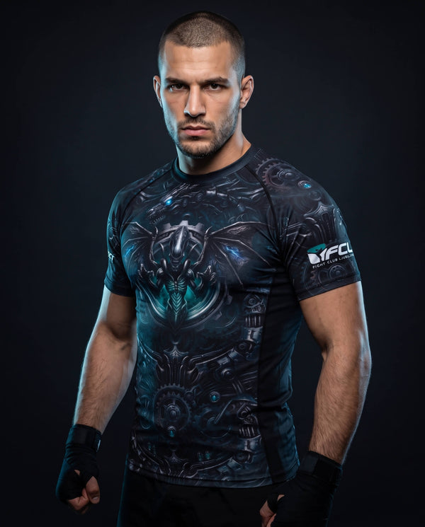 Rashguard 10th Planet x FCL - XenoDragon - Short Sleeves