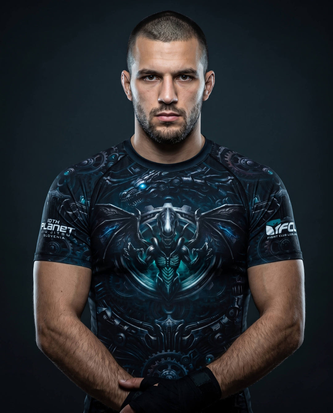 Rashguard 10th Planet x FCL - XenoDragon - Short Sleeves