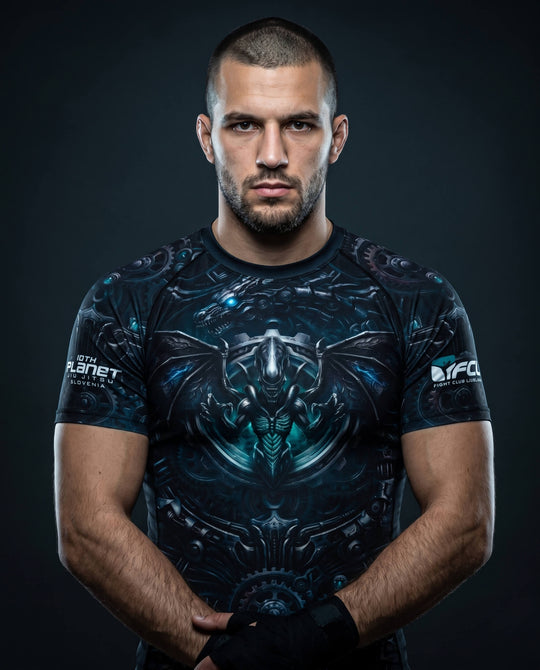 Rashguard 10th Planet x FCL - XenoDragon - Short Sleeves